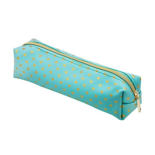 Estojo PU Pastel 1 Zíper Verde Água, BRW