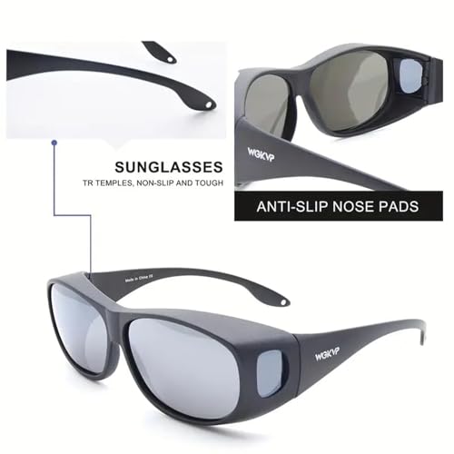 Fit Over Polarized Sunglasses - Wear Over Eyeglasses Perfect 100% UV Protection and For Men and Women4