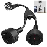 【Domaine d'application】L'adaptateur de prise à 2 voies convient à la mise à la terre des prises de contact de protection selon les normes allemandes. Branchez-le simplement sur une prise allemande et obtenez une extension jusqu'à 2 prises, répondez à vos besoins de charge en toute sécurité et en continu. Convient pour chambre, bureau, salon, cuisine, etc.