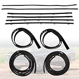 Rendrox 10-Piece Door & Window Weatherstrip Seal Compatible with 1967-1972 Chevrolet C10 Pickup/GMC Jimmy/Suburban Driver and Passenger Side, OE Replacement for Vent Window Models w/o Chrome Bead