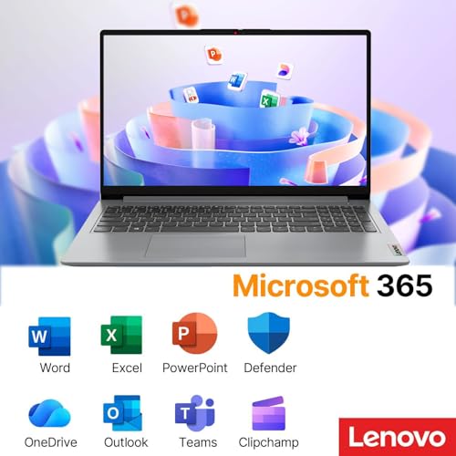 Image of Lenovo IdeaPad FHD Business Laptop | Microsoft Office 365 | 15.6 inch FHD Anti-Glare Display | Intel 4-core CPU | Type-C | Copilot AI | HDMI | 10HR Battery | Windows 11 (Black, 8GB RAM | 128GB eMMC)