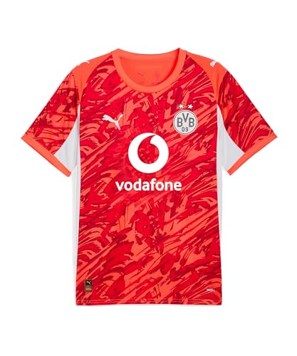 PUMA Camiseta de portero Borussia Dortmund SS 2025/2026 rojo, talla L para hombre