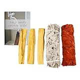 Ancient VEDA Palo Santo Sticks Premium Grade from Peru | Sacred Wood for Smudging, Meditation, Cleansing & Yoga (Blessings Kit)