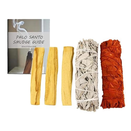 Ancient VEDA Palo Santo Sticks Premium Grade from Peru | Sacred Wood for Smudging, Meditation, Cleansing & Yoga (Blessings Kit)