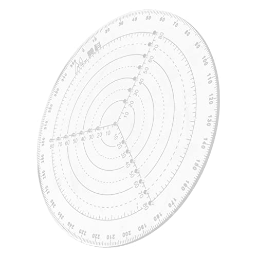 ASAKKURA 中心ファインダー 円テンプレート 透明プラスチック製 描画用円定規 センター検索ツール 収穫量最大化対応