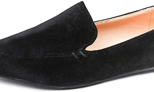 Image of FEVERSOLE Women's Loafer Flat Pointed Fashion Slip On Comfort Driving Office Shoes