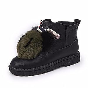 ZHUDJ ZHUDJ Damenschuhe Fallen Snow Boots Niedrigem Absatz Round Toe-Pom Für Casual Grün Braun Weiß ZHUDJ ZHUDJ Damenschuhe Fallen Snow Boots Niedrigem Absatz Round Toe-Pom Für Casual Grün Braun Weiß