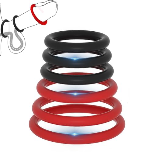 6点セット 包茎リング ペニスリング ペニスリング コックリング シリコン製 ペニス拘束具 SM 男性用 アダルトグッズ 大人のおもちゃ - 画像1