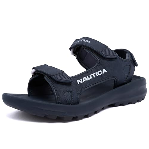 Image of Nautica Men's Athletic Sport Sandals - Adjustable Strap, Comfortable Open-Toe Hiking & Walking Sandals with Cushioned Sole