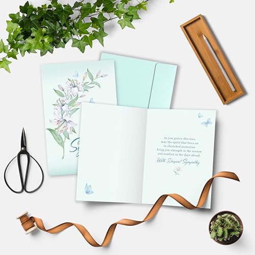 Image of Sympathy Card Gifts for Loss of Loved One, Sympathy Cards with Premium Envelope, Elegant Condolence Card Gift for Family or Friends