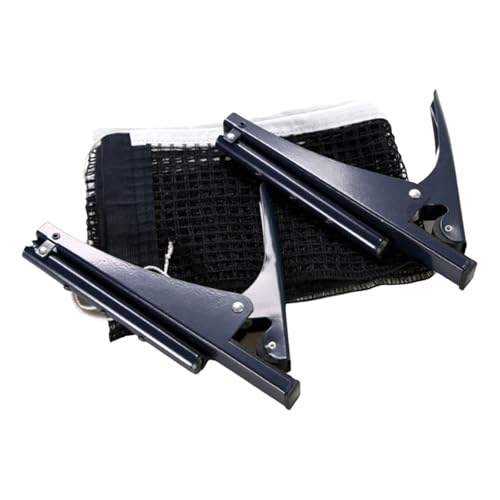 ZEXKENS Folding PingPong Meshes Net Clip Pingpong Screw On Clamp Net Table Tennis Net and Post Set for Indoor Outdoor Enduring