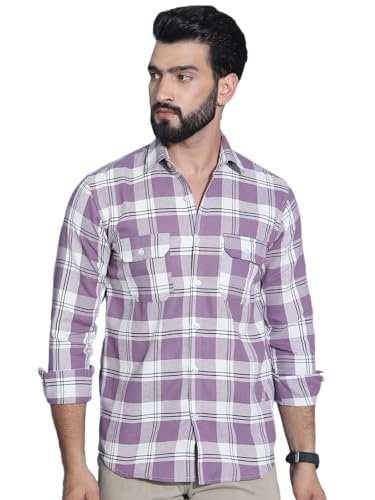 Image of Indian Needle Men's Checkered Regular Fit Shirts