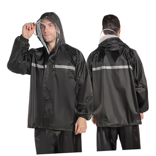 Veste de pluie imperméable haute protection intégrale et vision claire