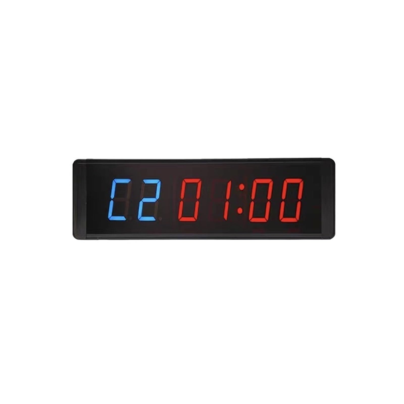 CVFRDD LED Countdown Clock, 3 Inch Wall Mounted Programmable Countdown Interval Gym Timers LED Stopwatch Clock(1.8 Inch Blue)