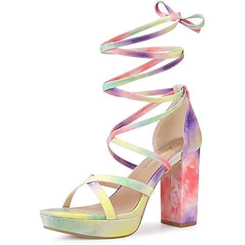 Allegra K Sandalias de Vestir con Cordones Arriba Cover