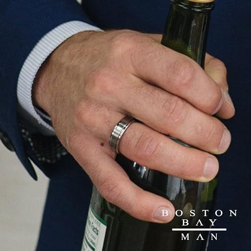 Boston Bay Diamonds Lightweight Durable Hypoallergenic Titanium Unisex Comfort Fit 7mm Wedding Band or Fashion Ring2