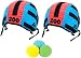 Tossing Head Games for Adults and Kids - Hook and Loop Tape Target Cap and Ball Toss Game Set with 5 Pieces, 2 Headbands Caps Hats and 3 Soft Balls Indoor Outdoor Tossing Games Ideal Gift Ideas