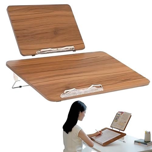 Image of New Book Stand for Reading, Writing, Painting and Used As Laptop Stand for Desk, 360 Degree Rotatable Multi-Functioal Book Reading Stand Adjustable Height-Angle (BG-5LW)