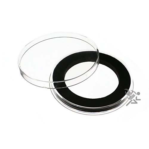 Air-Tite Coin Capsule Holders Y46mm Anillo Negro Pack 3 miniatura 1