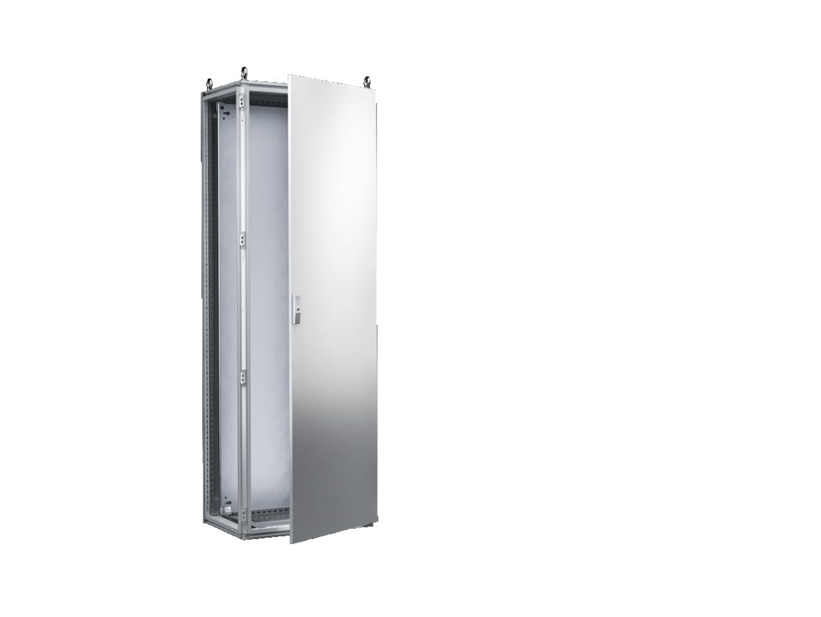Rittal 8606.500, TS 8 Free-standing Baying Enclosure, Single Door, 78.7" Height x 23.6" Width x 23.6" Deep