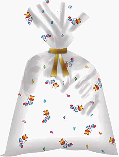 Packpel Saco Poli Transparente 27102 , Multicores, 100 unidades