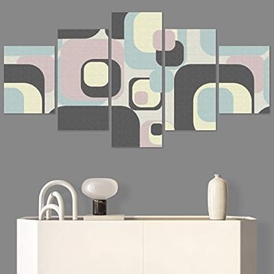 SIGNWIN 5 Panel Canvas Wall Art Modern Art...