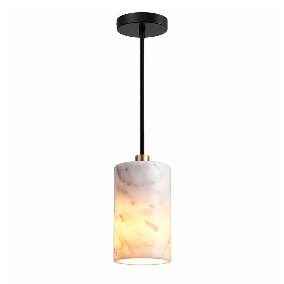 Lampa wisząca z kamienia naturalnego, lampa wisząca z alabastru