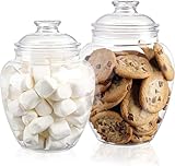 The Candery Apothecary Jar with Lid 148oz Capacity - Acrylic Storage Container - Cute Decorative Candy Jar with Lid - Candy Container for Cookies, Candies, Sugar, Tea, Coffee, Herbs, Spices (3)