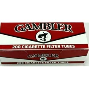 Gambler Regular King Size Cigarette Tubes, 200 Count (Pack of 5)