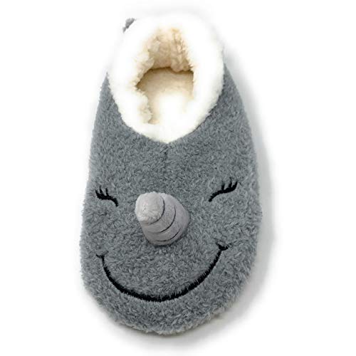 Image of ooohyeah Women's Funny Fuzzy Animal Slippers, Cute Cozy Non-Slip House Slippers for Women, Manatee Splash