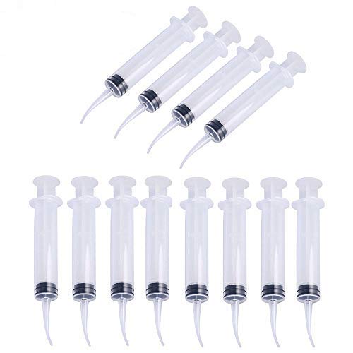 12 Pcs Disposable Dental Irrigation Syringe Oral Irrigator