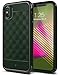 Caseology Parallax Series Case Designed for iPhone X with Slim Fit Geometric Cover and Enhanced Drop Protection for Apple iPhone X / iPhone 10 - Pine Green