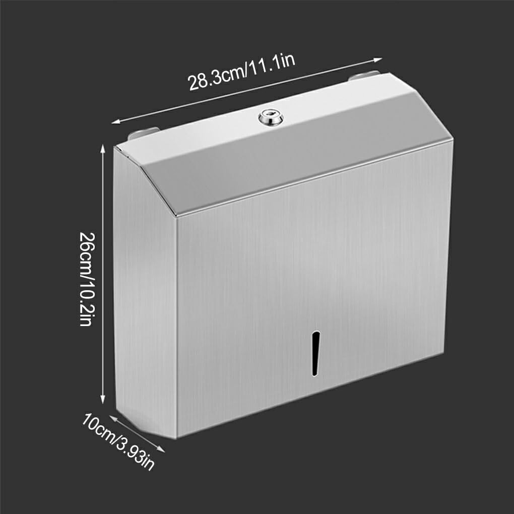 Dispenser di Asciugamani di Costruzione Robusta per Prestazioni durevoli e durature Dispenser di Asciugamani di Carta a Mano in Acciaio Inossidabile, Oro Rosa