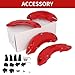 ROINROJI Caliper Covers Brake Compatible for Toyota Tundra 18 in 20 in Wheel Hub Fit Front and Rear Car Caliper Cover Accessories 2WD/4WD 2022-2025 Set of 4 Red