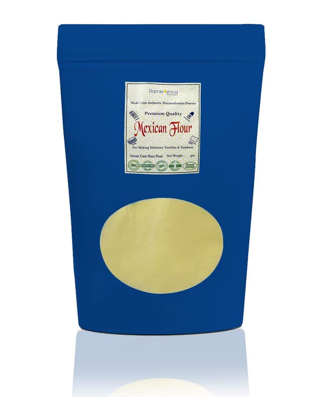 Mexican Flour 2kg Only authentic masa harina, Fine Instant Yellow Corn Masa Flour Tortilla