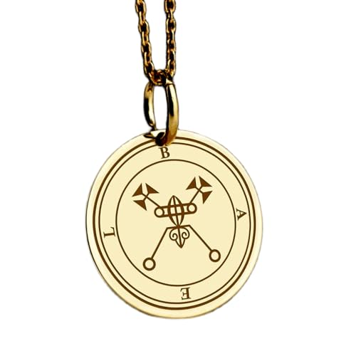 Collar de llave de Salomón en plata de ley 925 con colgante de 24 mm y cadena de 45 cm