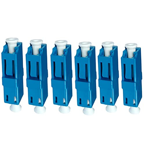 Ez-Fit 6 Pcs Lc To Lc Simplex Single Mode Fiber Optic Optical Adapter Coupler Connector #TOP1