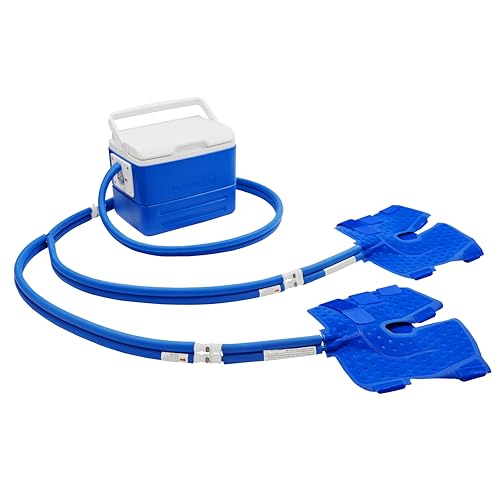 Image of Polar Active Ice 3.0 Cold Therapy Ice Machine System with Programmable Timer, Two Knee and Joint Compression Pads, Lightweight 9 Quart Cooler, Quiet Pump, Strong Cryotherapy Pain Relief Treatment