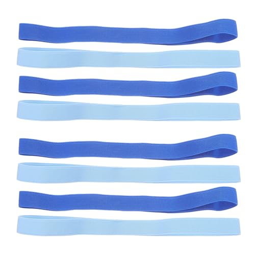 HOODANCOS Correas Elásticas para Sillas de Playa 8 Piezas 2 CM Ancho 30 CM Largo Doblado Bandas de Goma Resistentes al Viento para Toallas Fijación Antideslizante en Tumbonas y Cruceros