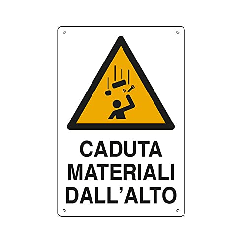 PIXLEMON Cartello polionda cm 60x40 Caduta Materiali DALL'ALTO