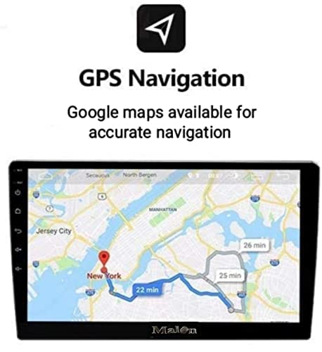Image of Malon 9 inch car Android Double din Player(2GB /32GB) capacitive Touch Screen Quad core Processor, 1080P HD Screen, Android Version and BT 5.0, Wi-fi, GPS, USB 2.0, Navigation