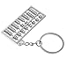 Produktbild Haodou 1Pcs Chinesischer Abakus Schlüsselanhänger Keychain Handbag Decor Key Ring Schlüsselkette/Tür/Telefon/Tasche/Auto-Anhänger (Silber)