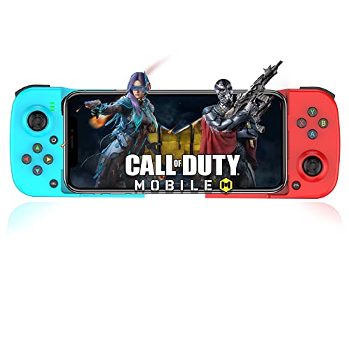 🎮/🎁MODELLI COMPATIBILI: Controller mobile compatibile con iOS 13.4+/Android 10.0+. Per iPhone 13/13 Pro/Max, per iPhone 12/12 Pro/12 Mini/iPhone 11/11 Pro/Max/iPhone Xs, XR X, 8 Plus, 8, 7 Plus, per iPad/iPad Pro Air Min/iPhone 13 mini.Per Samung Galaxy A53/A52/F52/S20/Note 20/S21 Ultra/S21 FE/S21 Inoltre, Nokia, OPPO, Google, Xiaomi, Motorola, Sony, Huawei [Nota: non compatibile con Apple Tv/MacBook/iPod, Android non funziona con la CPU MediaTek]