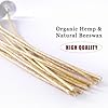 EricX Light Organic Hemp Candle Wicks, 100 Piece 8" Pre-Waxed by Beeswax & Tabbed, for Candle Making #3