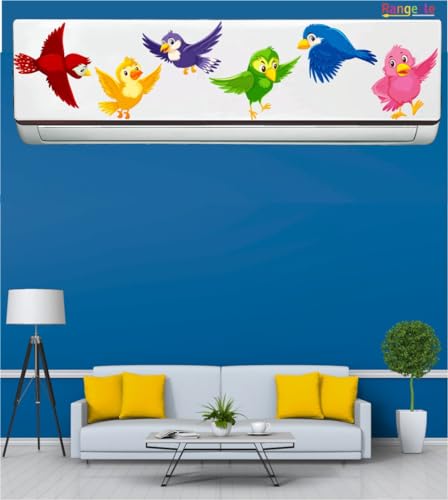 Image of '3D Multi Birds'' AC Sticker (96.5 cm x30 cmx 24 cm)