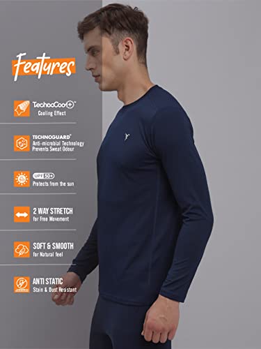 Image of TECHNOSPORT Men's Slim Fit T-Shirt - (MTOR17) Pack of 1
