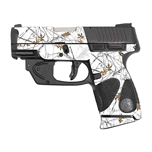 MightySkins Skin Compatible With Taurus PT111 Millennium G2/G2C/G2S - Conceal Snow | Protective, Durable, and Unique Vinyl Decal wrap cover | Easy To Apply, Remove, and Change Styles | Made in the USA