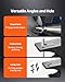 VEVOR Single Horn Anvil, 110lbs Cast Steel Anvil, High Hardness Rugged Round Horn Anvil for Blacksmiths, with Large Countertop and Stable Base, Metal Working Tool for Metal Bending, Shaping, Twisting
