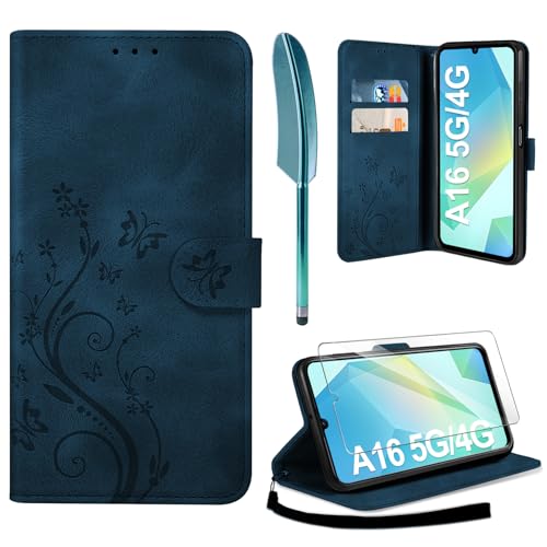 Étui AROYI compatible avec Samsung Galaxy A16 5G/4G, étui portefeuille en cuir PU avec emplacements pour cartes, support pliable, coque de protection magnétique à rabat pour Samsung Galaxy A16 5G/4G