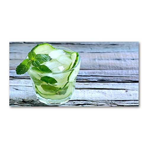 Tirages sur toile vert pour cuisine et salon format panoramique anti-murs vides 120x60 cm